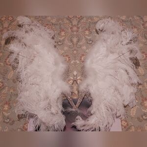 Rare Vintage Runway Victoria's Secret White Feather Angel Wings